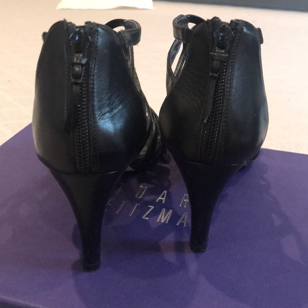 Caged Black Heels - image 6